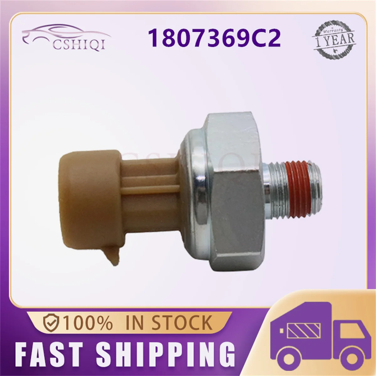 Sensor de Presión de Aceite de Motor 1807369C2 para Navistar International DT466E I530E DT466 530 HT530 1807369 4C4Z6C624AA, Accesorios para Automóviles