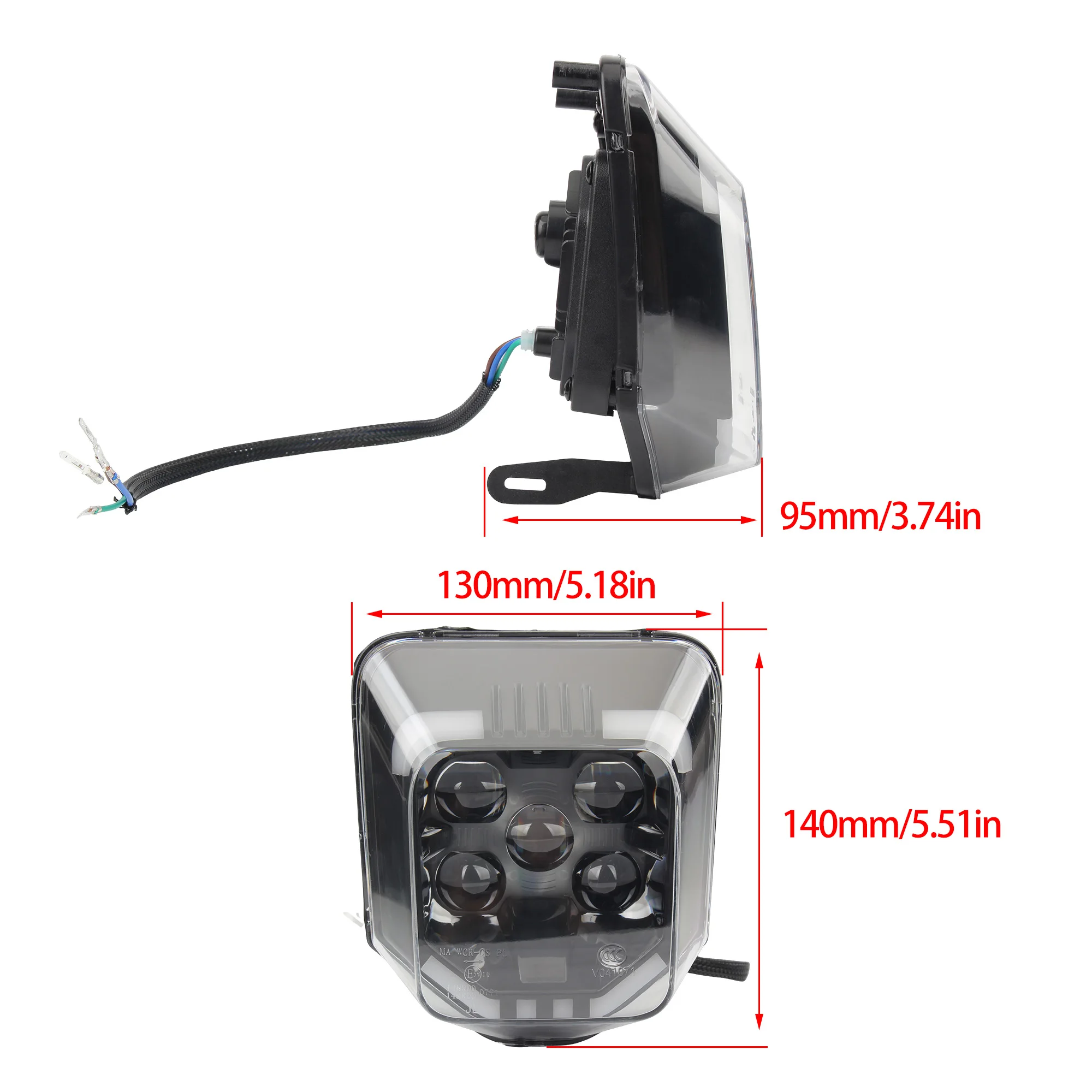 For Husqvarna Headlight Replacement LED Wick for 701 TE 250 300 450 FC FE TC 125 300i Motocross Headlamp Accessories Enduro