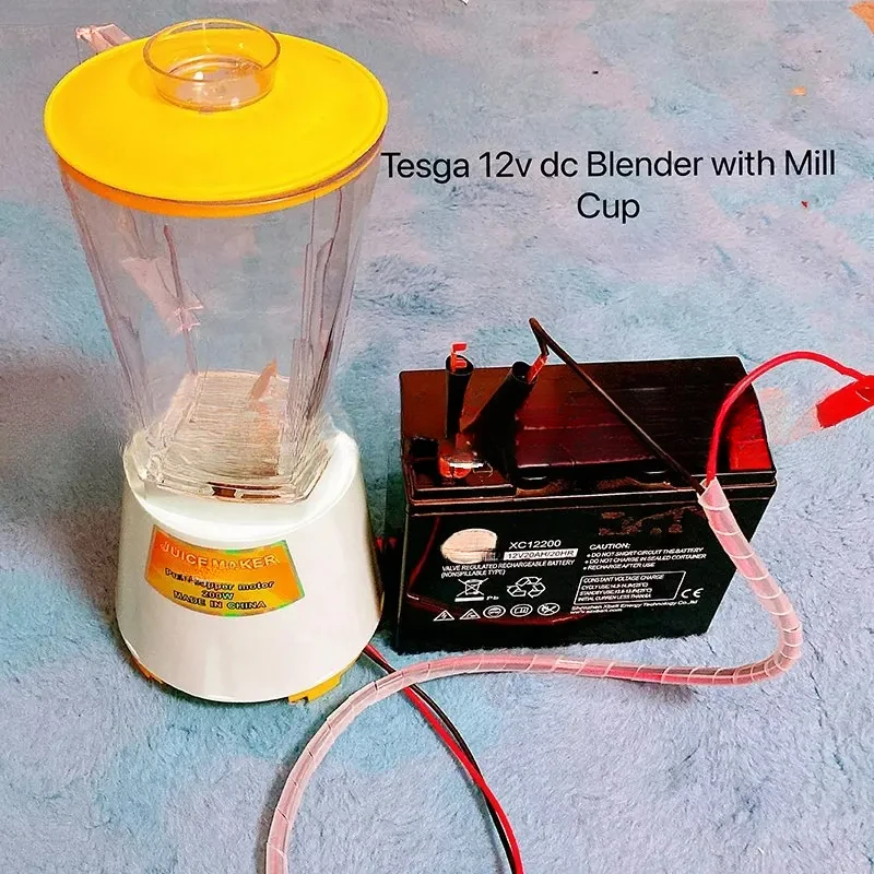 New Design Blender 12V With Mill Fruit/ Meat/Chili/Coffee Beans Powered Battery 12V