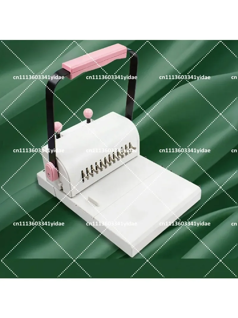 MW12 Iron Ring Binding Machine Double Coil Full Knife 12-Hole round Hole Punch for Loose-Leaf Book Binding