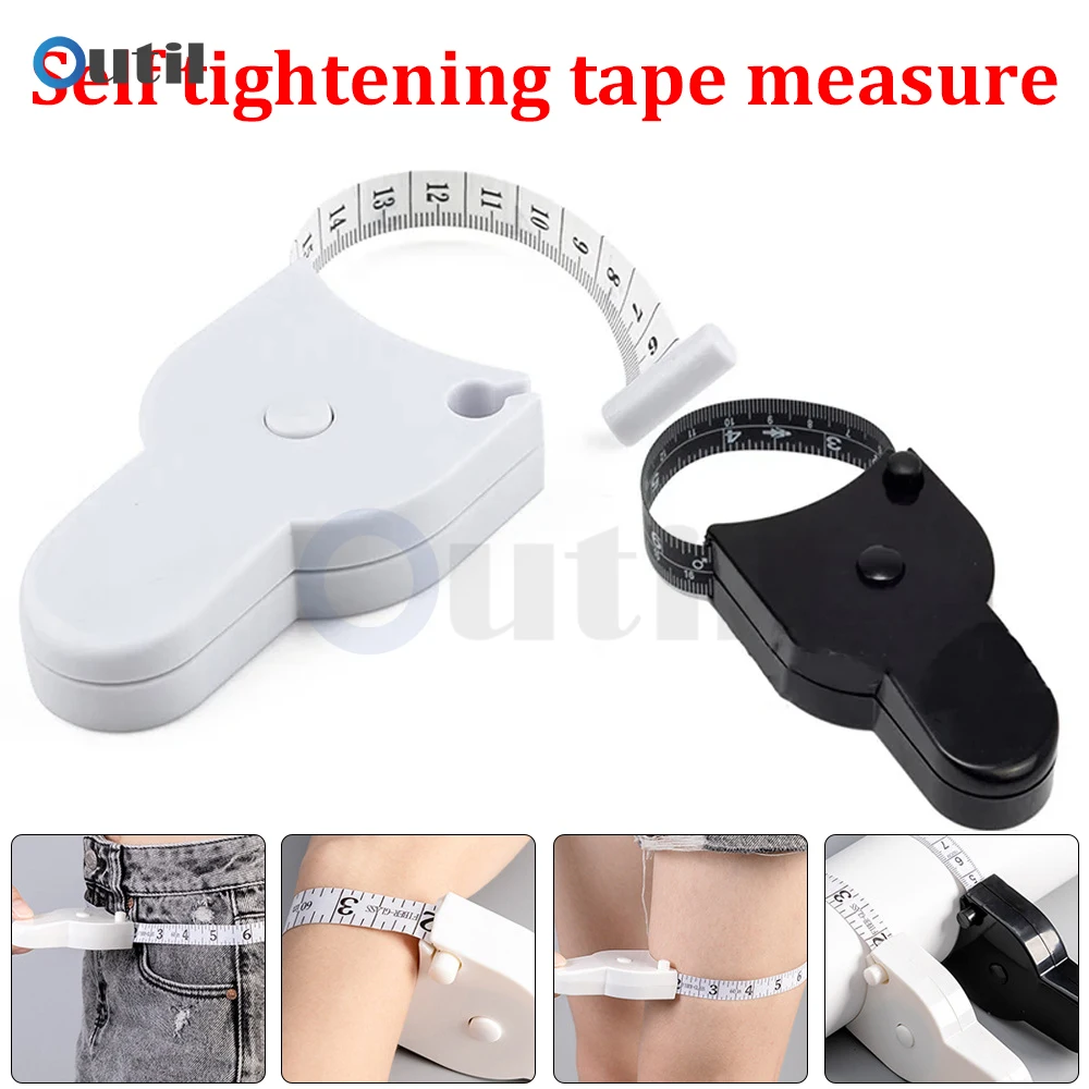Automatic Telescopic Tape Measure Body Measuring Tape Sewing Ruler Tools Centimeter Tapes For Body Meter Measure White Tools