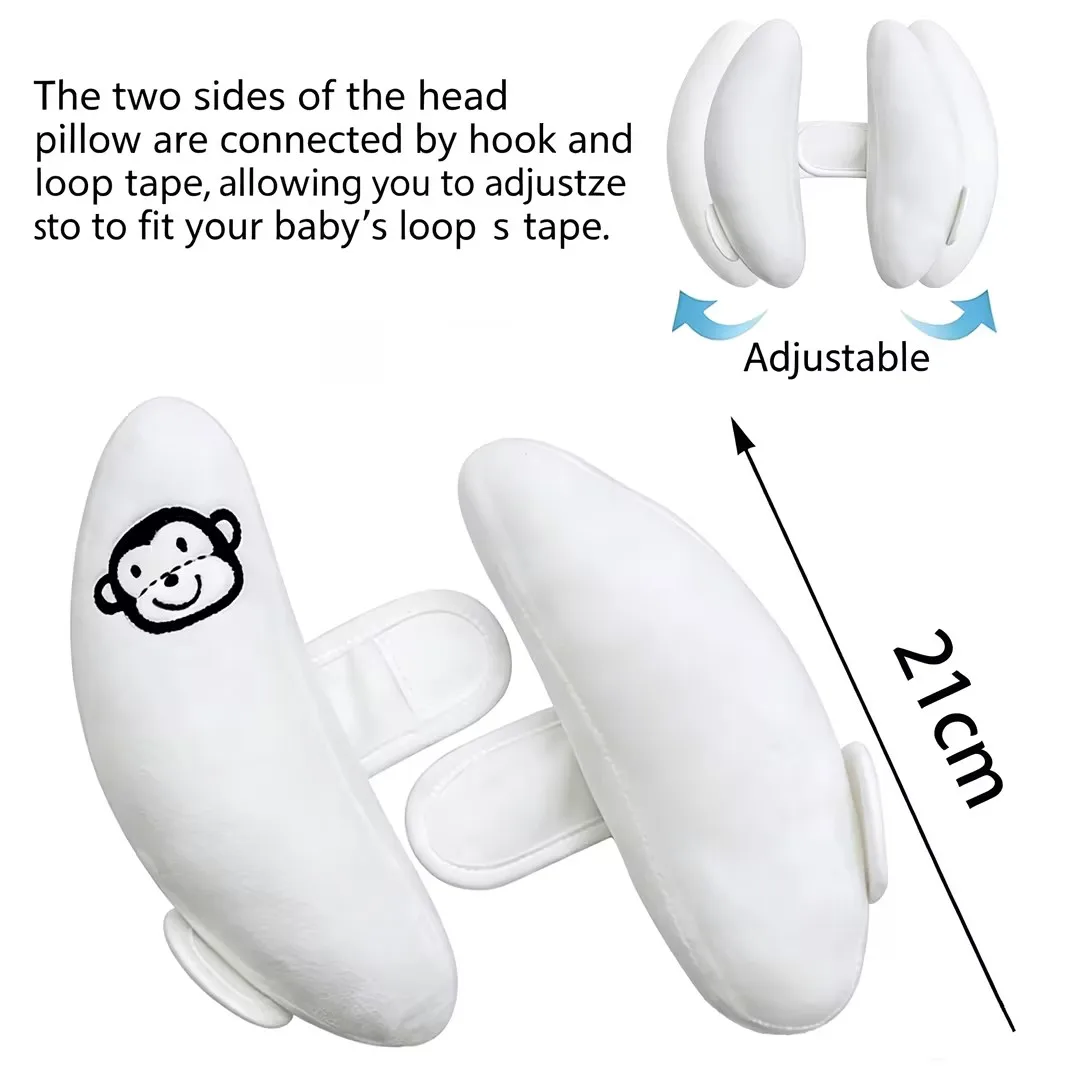 Adjustable Baby Car Seat Head Support Pillow Fit For Kids Neck Protection Stroller Fixed Sleep Headrest For Infant Toddler