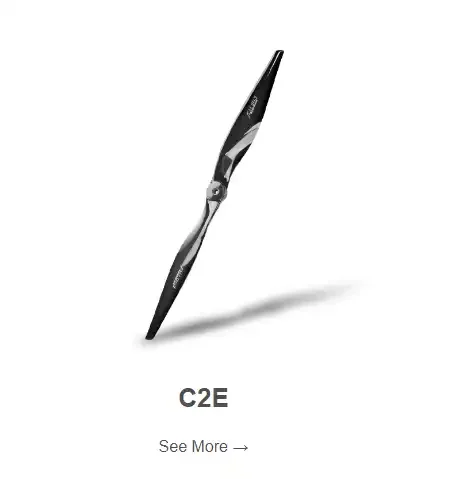 Falcon C2E 2 شفرات المروحة الكهربائية 8 بوصة ~ 32 بوصة لدعائم طائرة RC