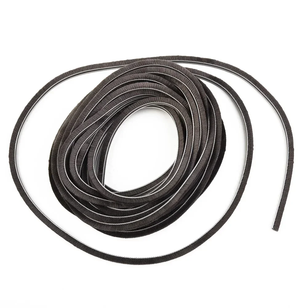 1pc 10m Draught Excluder Brush Pile Seal Strip Door Weatherstrip Sound Insulation Sealing Tape Door Accessory Foam