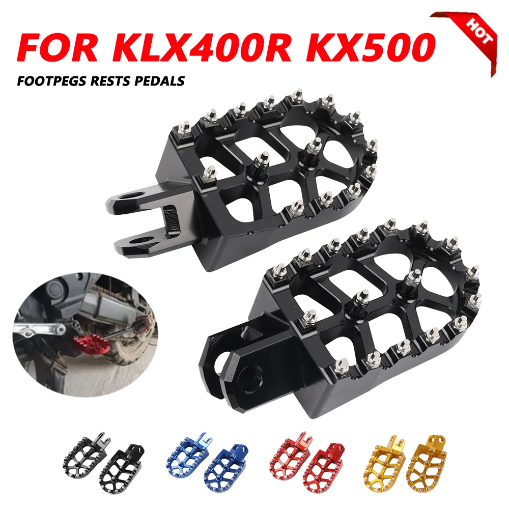 Motorcycle Foot Rest FootRest Foot Peg Footpegs For Kawasaki KLX400R KLX 400R  2003 2004 KX500 KX 500 1988 -2004 Accessories