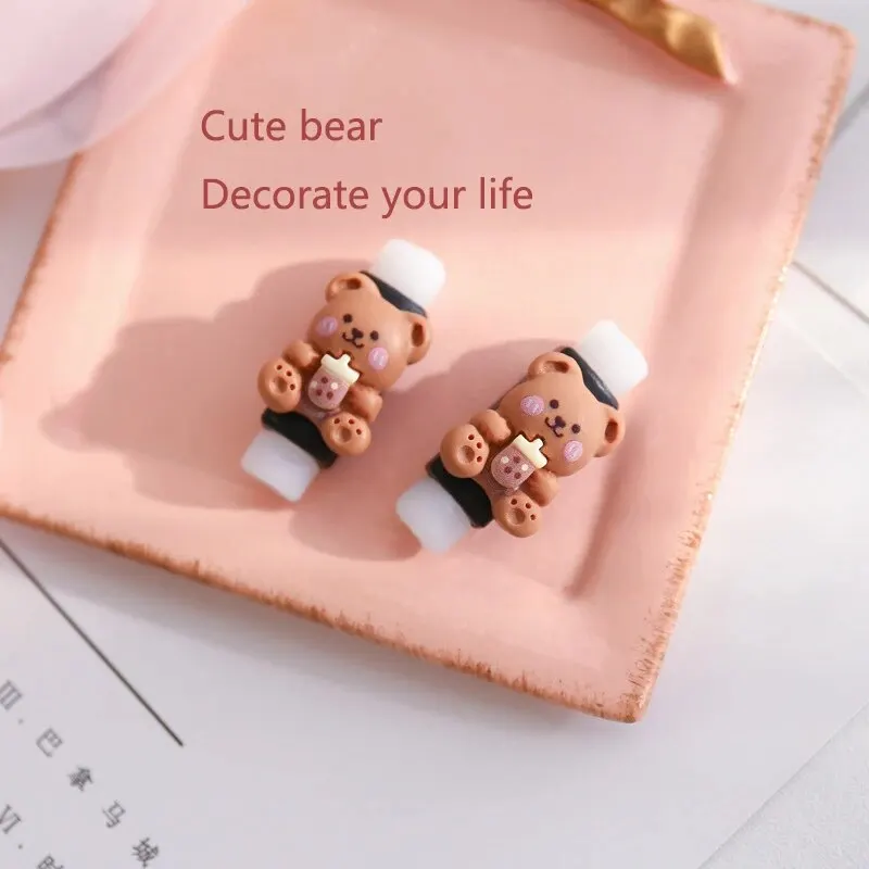 Cute Cartoon Data Cable Protective Cover Mobile Phone Charging Cable Anti-break Protector Headphone Cable Protective Case