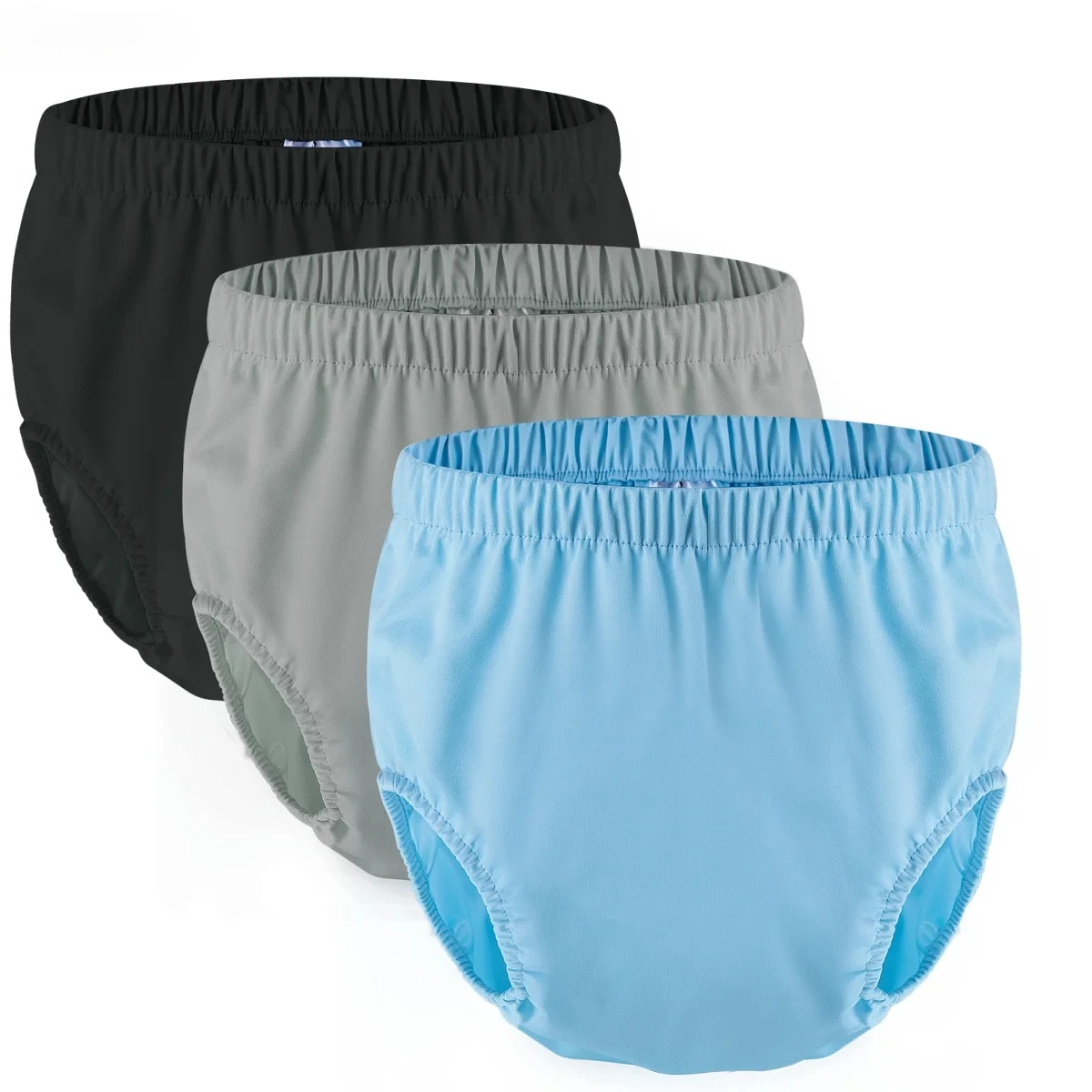 2pcs Waterproof Diaper Pants S-XXL for Adults Washable Diaper Care Pants Leak-proof Pants Swimming Pant Coat Eldly Diaper