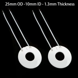 25mm OD 10mm ID 1,3mm 3,7 V/5V/12V/24V/36V 4-16-19-22Ohm HTCC alúmina PTC anular anillo Circular instantáneo MCH Metal cerámica calentador