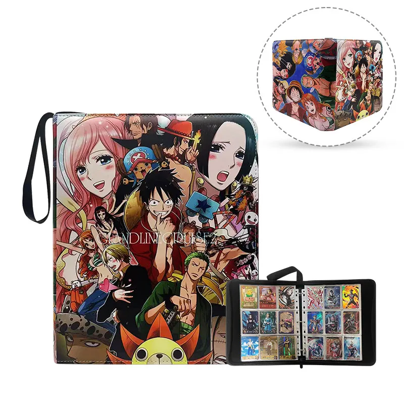 One Piece 900Pcs OPCG Cards Album Book Luffy Nami Zoro Anime Map Letter Holder Binder Action HD Protector Notebook Folder Gifts view 2