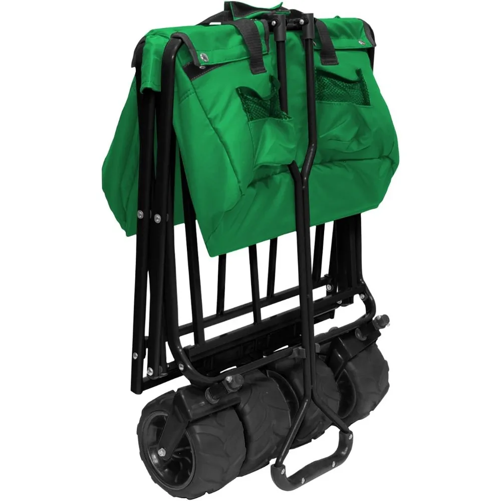 Vagão dobrável todo terreno com design original para aventuras criativas ao ar livre