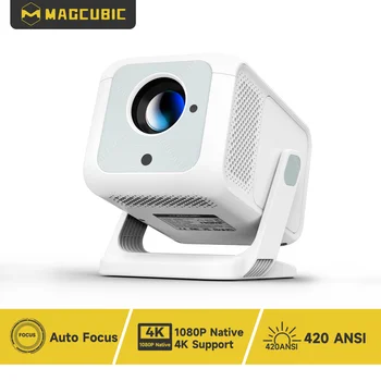 Projektor przenośny Magcubic HY310X 4K 420ANSI WiFi 6 Auto Focus Android 11 Full HD 1080P do użytku domowego i na zewnątrz, obsługa kinowym efektem.