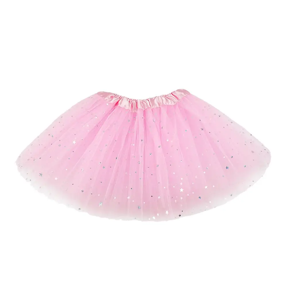 Princess Birthday Party Petticoat Fancy Dress Ballet Dance 3 Layers Tutu Dress Girls  Sparkling