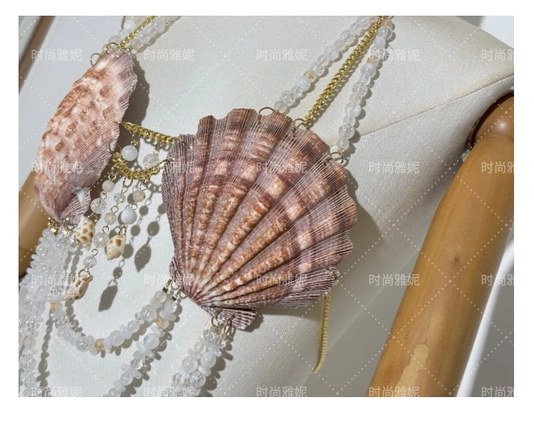 Summer tanks & camis beach bar party Woman clothing Backless Adjustment Tank top Short Bra Sexy Girls Christmas Mermaid Top