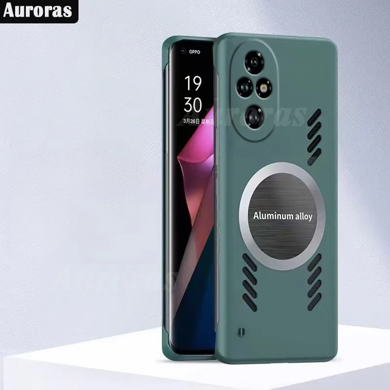 Auroras For Honor 200 Pro Case Ultra-Thin Bezel-less Magnetic Suction Sheet Hard Shell For Honor 100 Pro Cover Funda