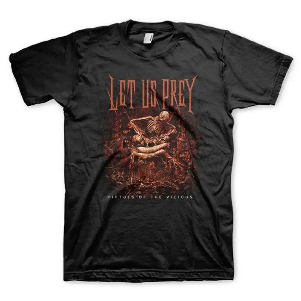 Men'S Let Us Prey Virtues T Shirt Large Black