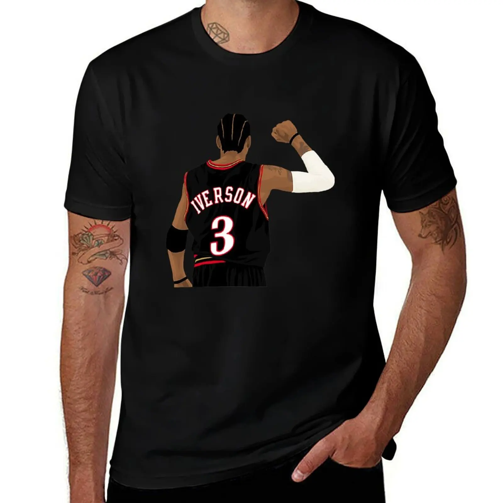 Allen Iverson Allen Iverson 3 T-Shirt Halloween Theme T-Shirt