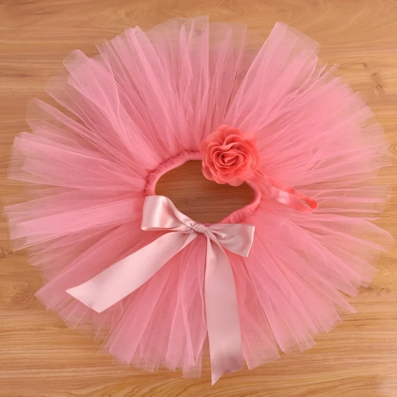 Newborn Fluffy Skirt Gauze Skirt Studio Newborn Photography Clothing Photography Tutu Skirt 7 Color Newborn Photography Outfit