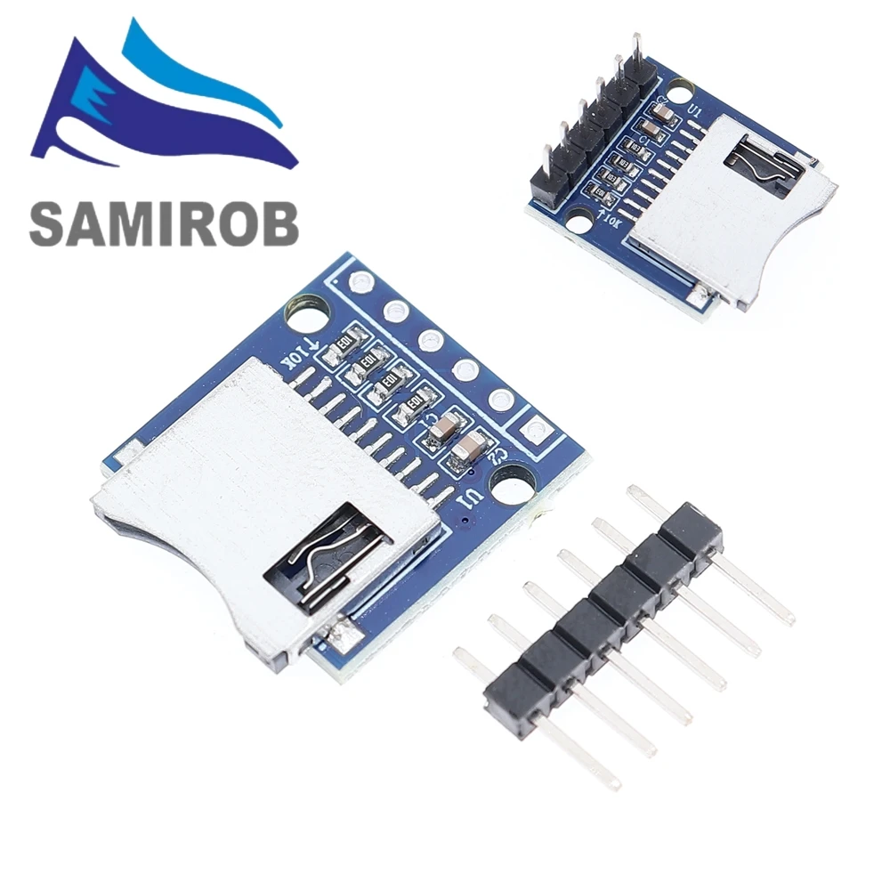 SAMIORB Micro SD Speichererweiterungsplatine Mini Micro SD TF Karte Memory Shield Modul mit Pins für Arduino ARM AVR