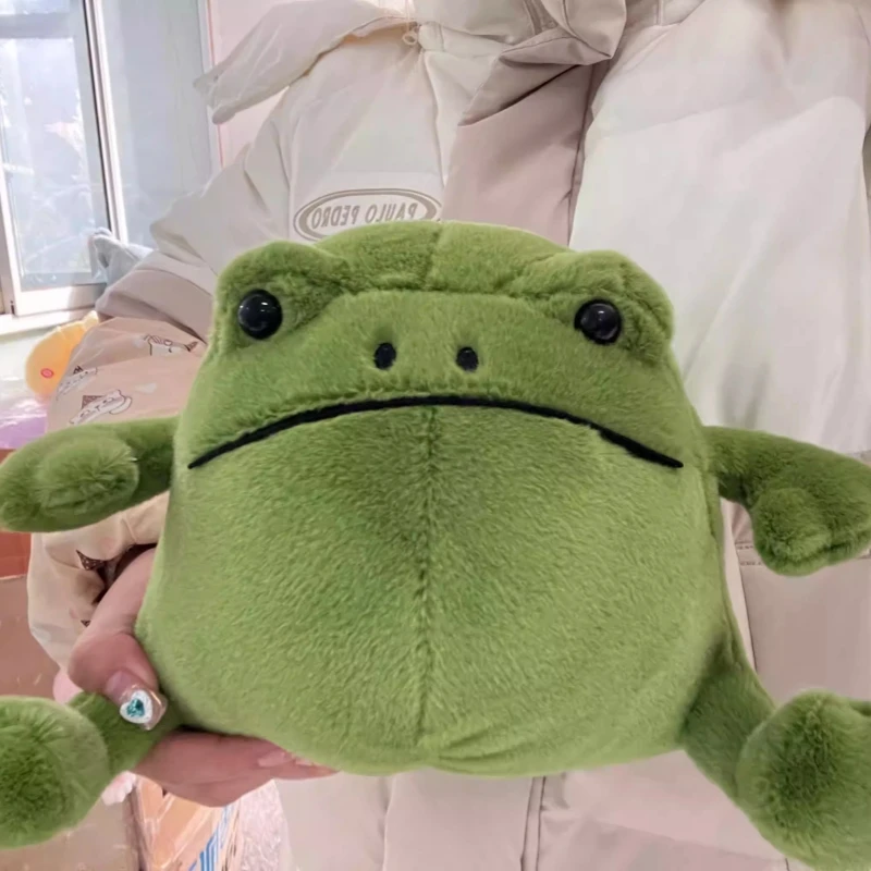 리키 레인 개구리 봉제 인형 만화 캐릭터 동물 봉제 인형 녹색 큰 배 레인 개구리 모델 장식 애완용품 선물
