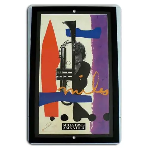 Jazz Vibes: The Art of Miles Davis-Aluminum-tin sign