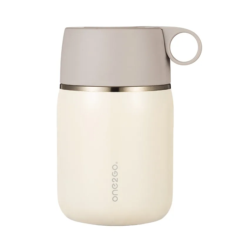 Simple modern vacuum insulation thermos bottle stainless steel leak-proof soup food jar