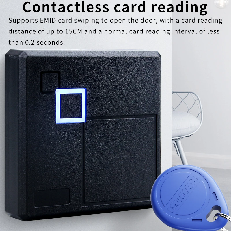 Industrial 125kHz ID Proximity RFID Card Reader, Waterproof Wiegand Access Control Reading Head , RS485/RS232/UART TTL Outputs