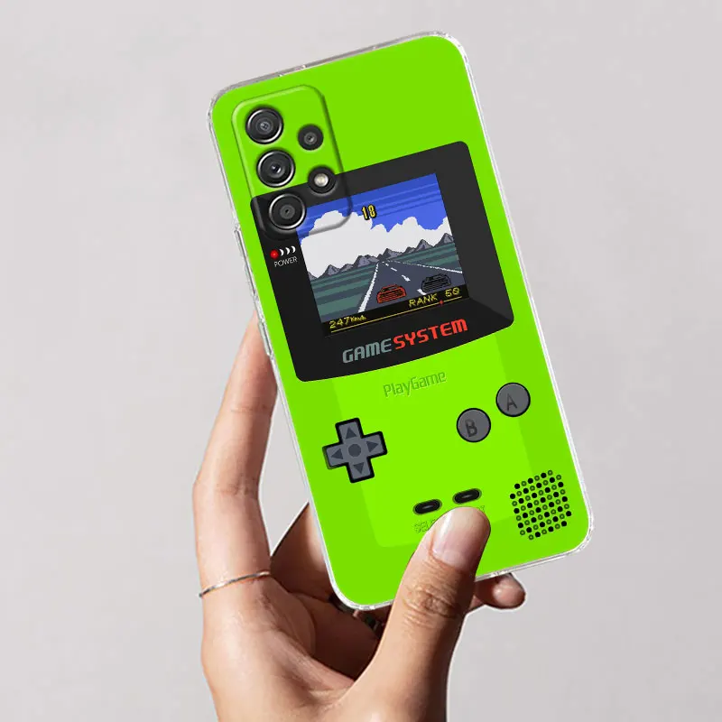 Retro Game Console Pictures For Samsung Galaxy A55 Case A54 A52 A53 5G A15 A14 A13 A23 A51 A34 A35 A33 A32 A72 Clear Phone Cover