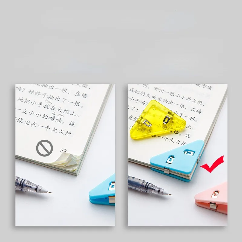 Креативные треугольные зажимы, 5 шт., зажим для купюр, угловой бумажный зажим для блокнота, зажим для стола, полка для хранения, офисные канцелярские принадлежности, Настольный Органайзер