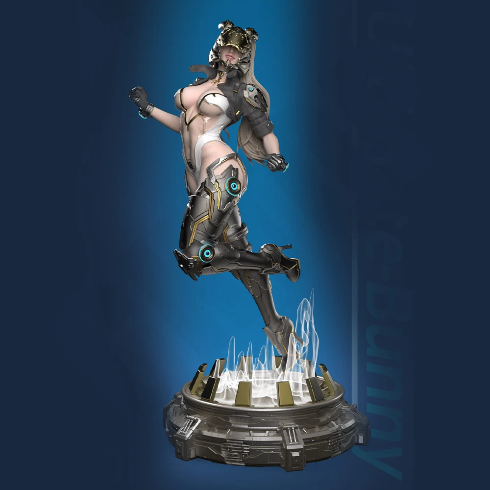 

1/24 Scale Belle Sexy Bunny Warrior Resin Figure Model Kit Unassembled Unpainted DIY Collectible Miniature Hobby Toy