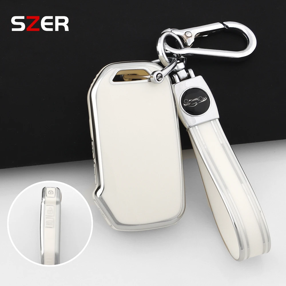 

Чехол для автомобильного ключа из ТПУ для KIA Sportage R GT Stinger Sorento Ceed Cerato Forte Niro Soul Telluride, держатель для ключей, брелок для ключей Auto