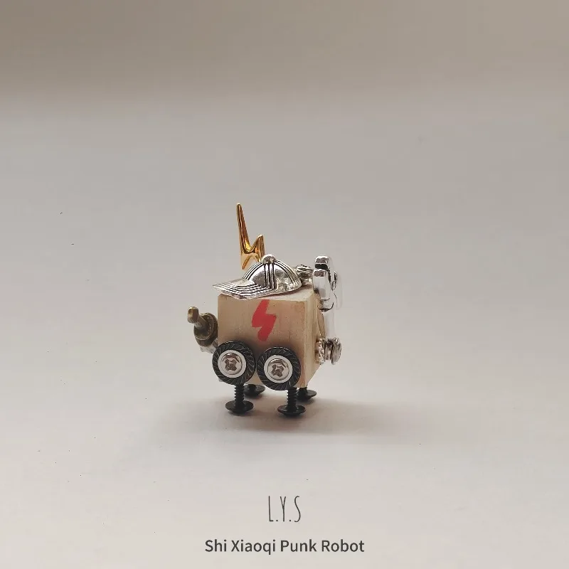 Cyberpunk robot parent-child DIY knickknack doll