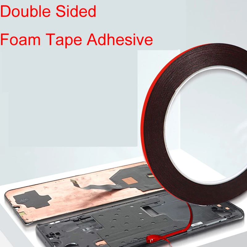 3mm Double Sided Sticky Foam Tape Adhesive LCD Screen Frameless TV Borderless Curved Display Sealing Cell Phone Repair Parts