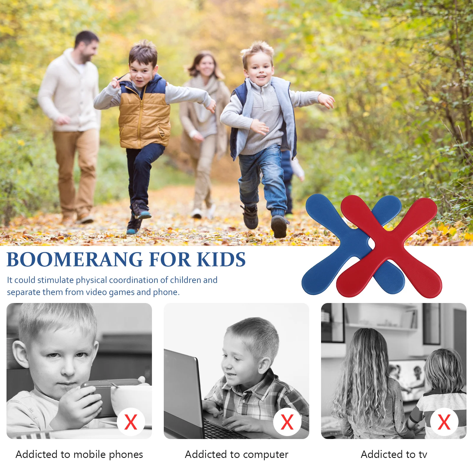 2 Stuks Schuim Boomerang Vliegende Schijf Speelgoed Voor Kinderen Buitensporten Boomerangs Speelgoed Vliegende Schijf Speelgoed Outdoor Speelbal