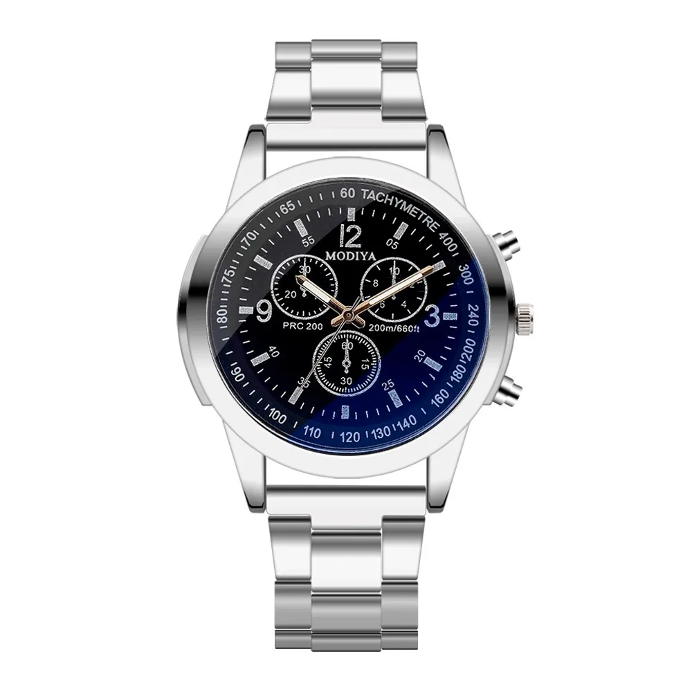 

Fashion Men's Stainless Steel Leather Military Watch Sports Quartz Men's Watch Business Watch relogio masculino