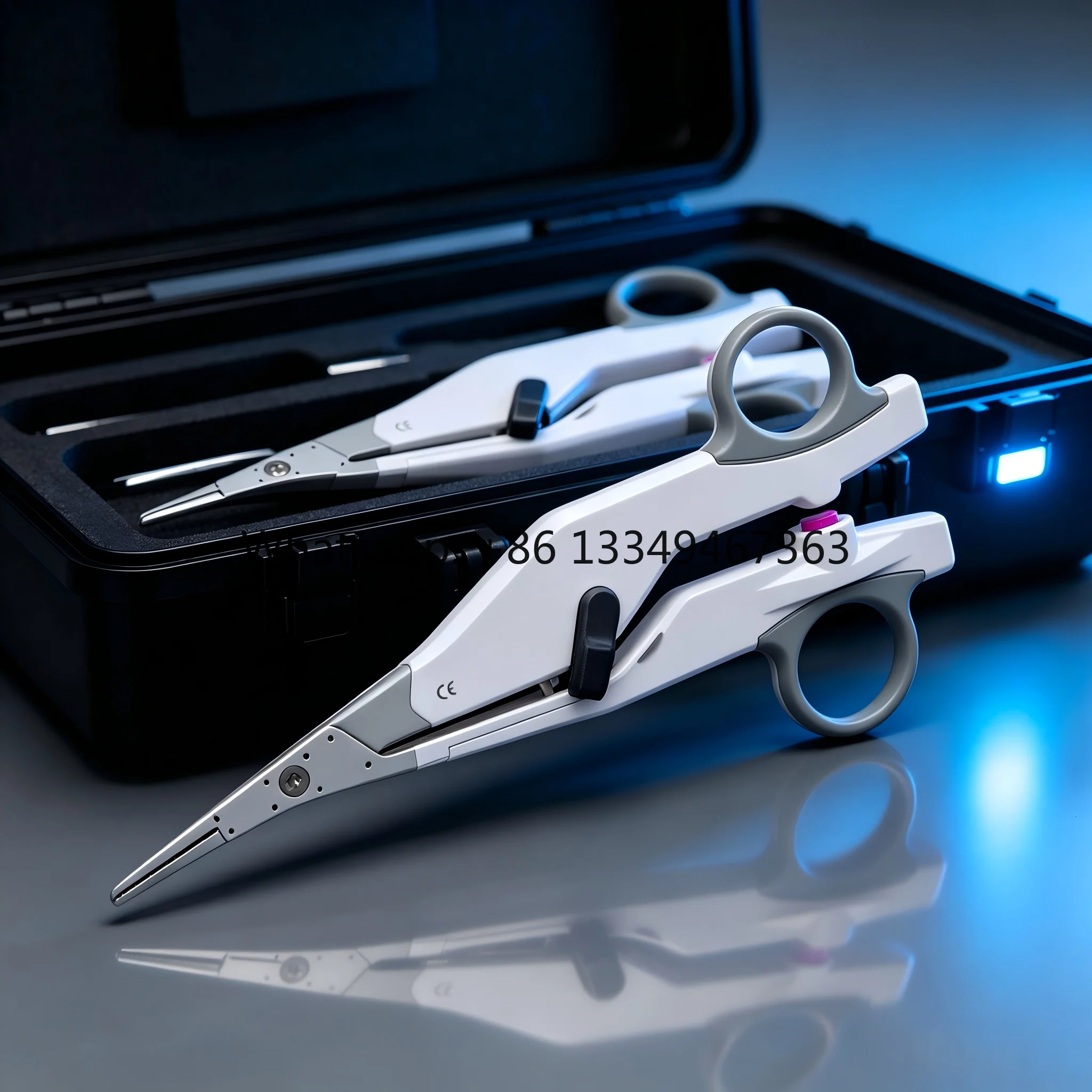 Dog Electrosurgery Tissue Fusion Open Sealer Divider with Small Curved Jaw 20.6mm Coagulation Length