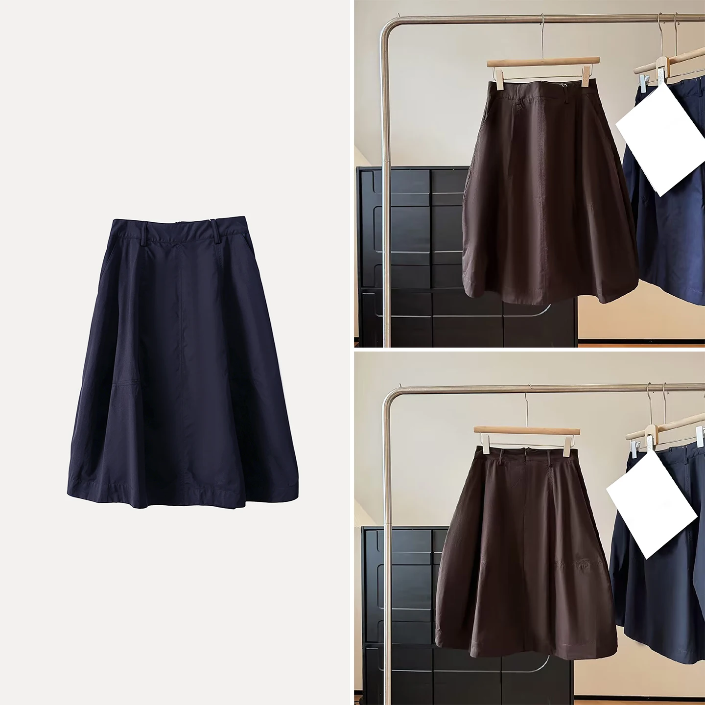 Fashionable Commuter Casual Standard Size Mid-Length Skirt for Women New 2026 Autumn Collection Zadata Ladies Premium Brand