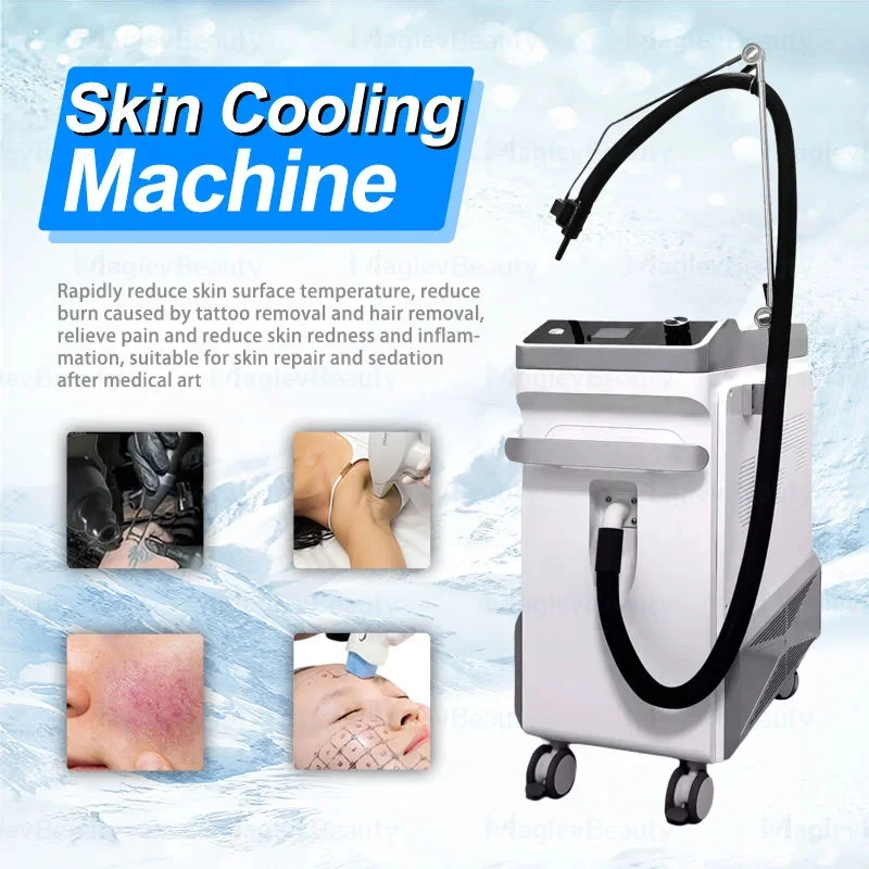 Professional Cold Air Skin Cooler for Laser Treatment -35℃ Movable Refrigeration Fast Cryo Low Noise Beauty Equipment