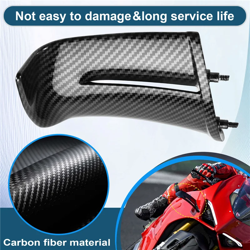 

A85E-Motorcycle Winglets Side Panels Fixed Wing Aerodynamics Fairing For Ducati Panigale V4 V4S V4R 2022 2023