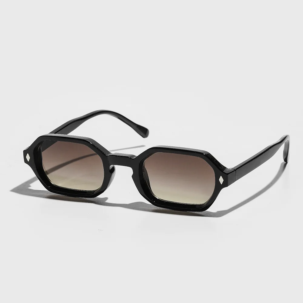 Lunettes de soleil à petite monture carrée, exquises, à la mode, robustes et durables, pour réunions de fête, plage, voyage, résistantes aux UV400