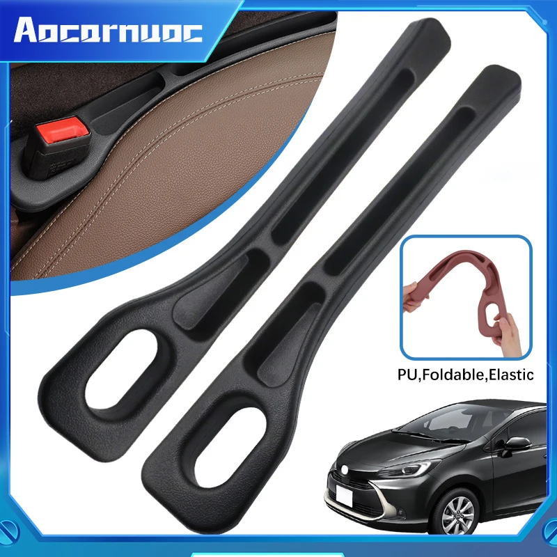 

For Toyota Aqua Prius 10 20 30 50 C V Car Seat Gap Plug Strip Side Seam Car Gap Filler Leak Proof Seat Gap Storage Organizer