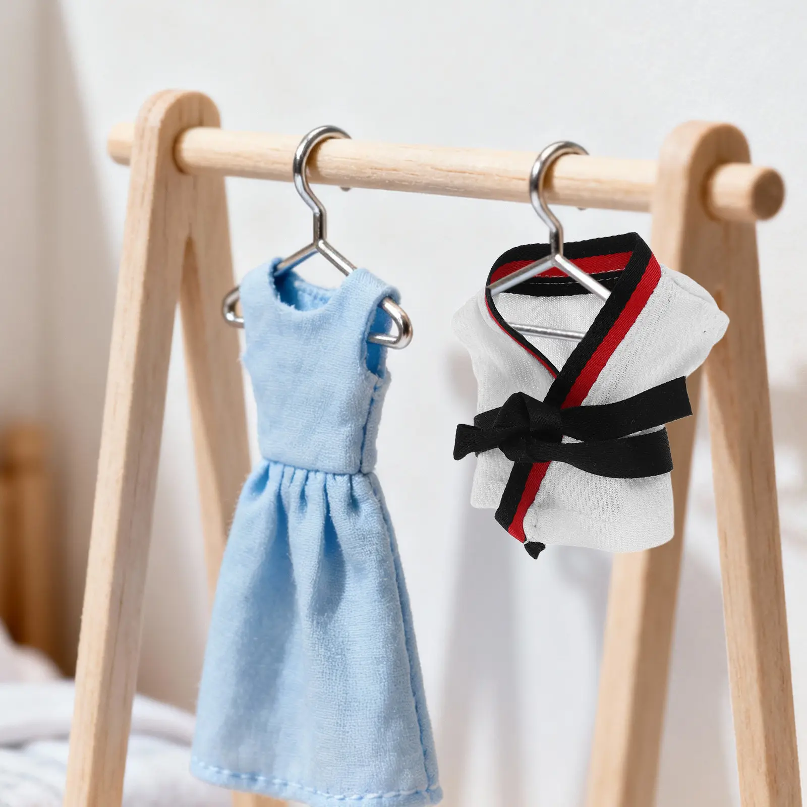 

Комплект формы для карате и тхэквондо с поясом, подходит для мягких игрушек 17 см, для ролевых игр и творческих занятий