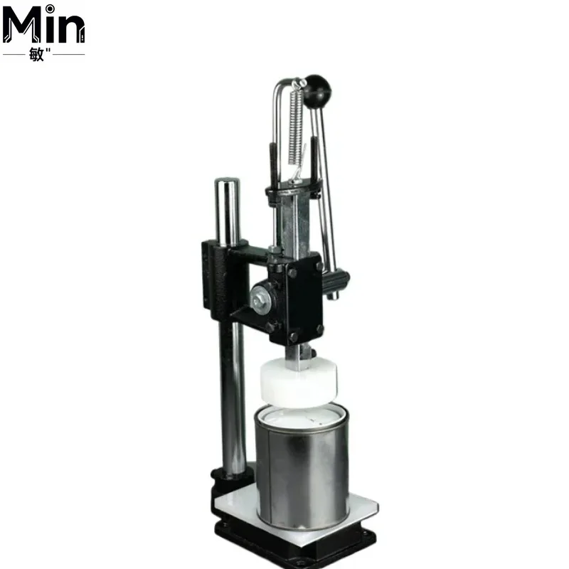 Manual Flat Press Tinplate Paint Drum Sealing Machine Sealer for Caviar Paint Container Packaging Industry