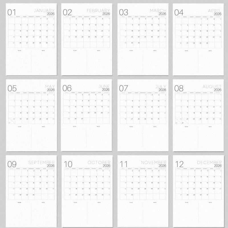 2026 Elenco dei secchi Calendario Appeso a parete Planner Inspirational Goal Tracker per donne Coppie Adolescenti Home Office Regalo di Capodanno