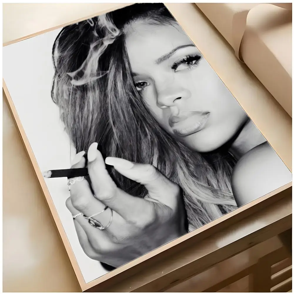 Singer Pop R-Rihanna Poster Top-tier Indoor room Decor Art & Household Decoration Presents