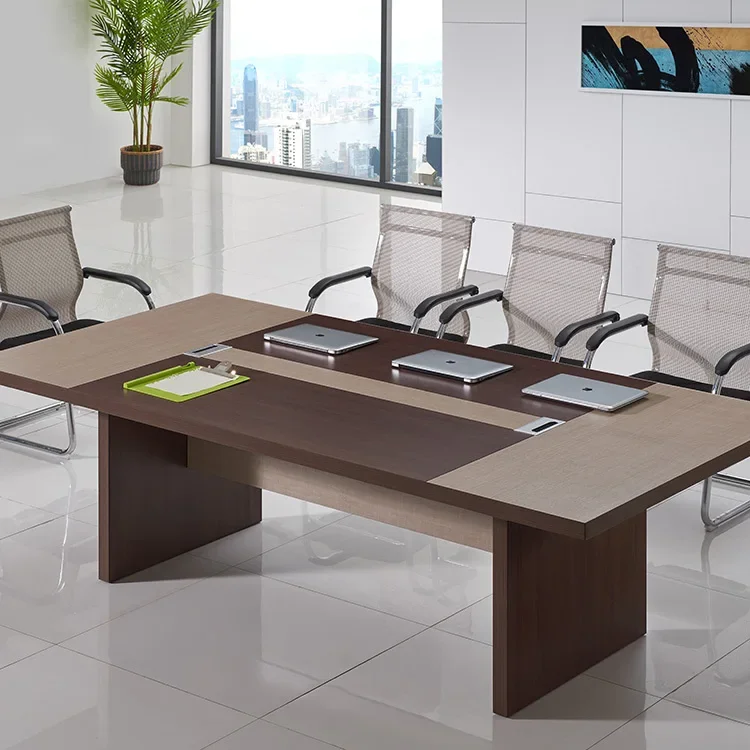 

zz Walnut Multiplayer Deluxe Conference Table