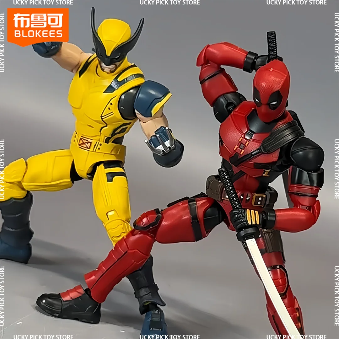 

Blokees Marvel Deadpool & Wolverine DC Superman Champion Class Limited Edition Action Figure Assembly Model Collectible Toy