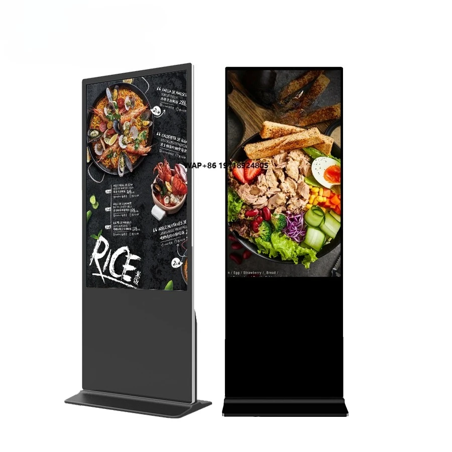 

65 Inch LCD Touch Screen Digital Display Board Signage Adevetising Equipment Machine Vertical for Business Restaurants
