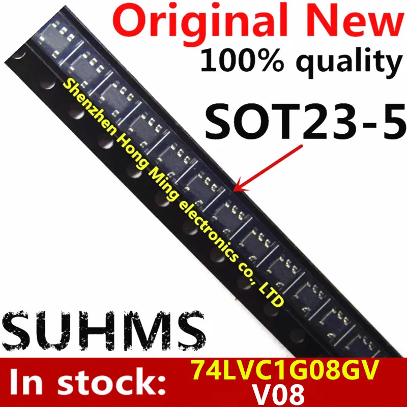 (10piece) 100% New 74LVC1G08GV V08 sot23-5