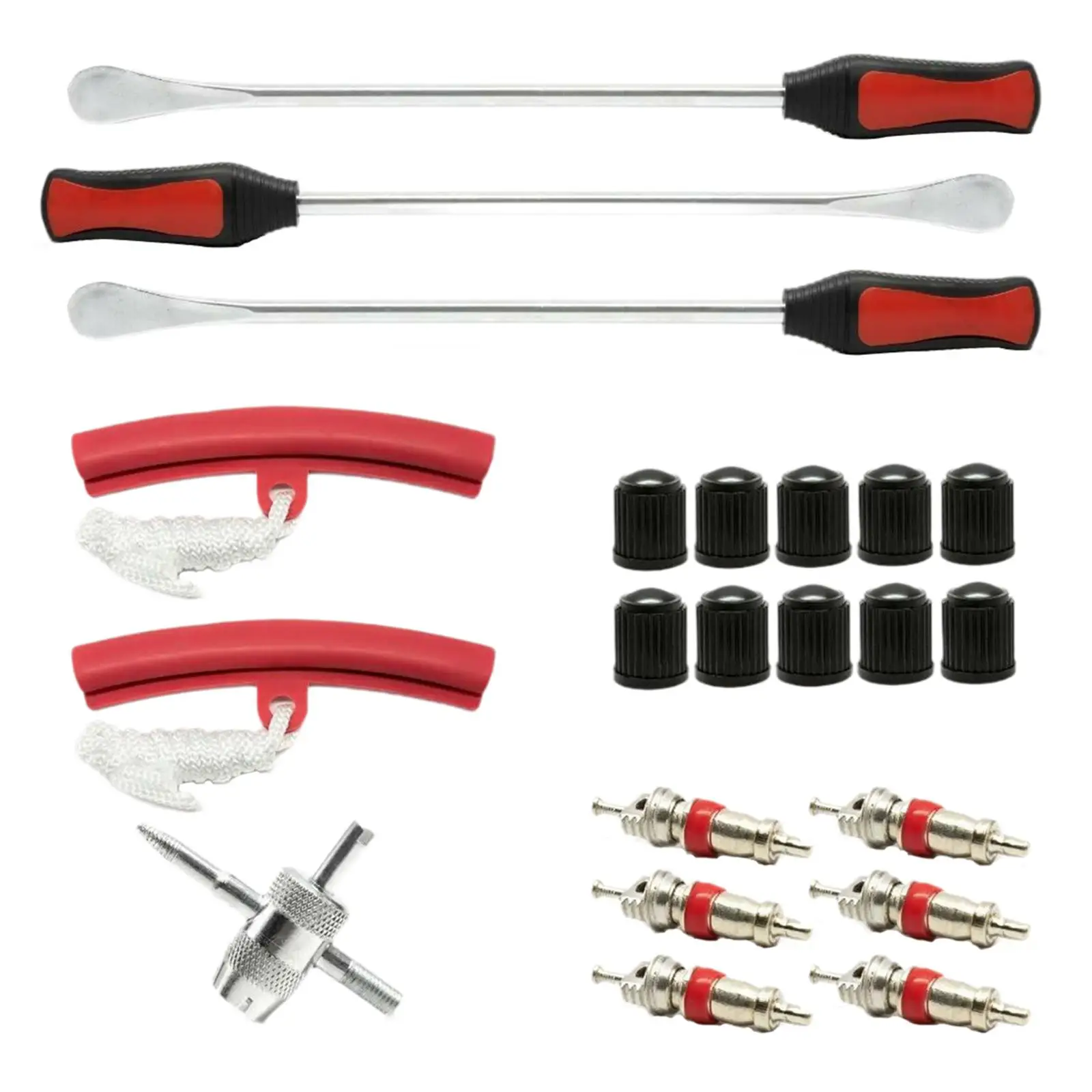 Steel Tire Spoon Kit 14.5 inch High Performance Practical Multipurpose Tire Removal Tools for Bikes Suvs Motorbikes Trucks