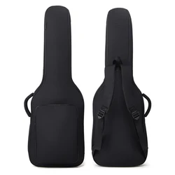 Electric Guitar Bag 12mm Sponge Cushion Double Straps 900D Waterproof Oxford Cloth Electric Guitar Soft Case Backpack